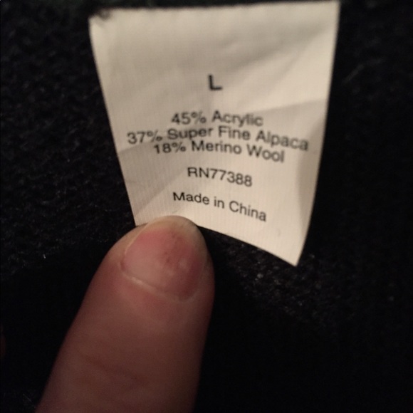 Great sweater!  Navy - Picture 2 of 2